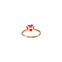 Anello Dodo Donna 100% Amore in Oro rosa Rubino sintetico 2.30 Ct DAB1006_100AM_0009R-46 - DAB1006_100AM_0009R-52